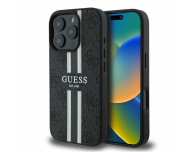 Etui / obudowa na smartfona Guess 4G Printed Stripes do iPhone 16 Pro Max czarny